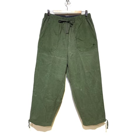 SlowHands”RCL tent loose wanderer pants"(olive-L)unisex
