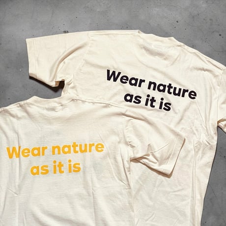 UNDYED 30/PV print-T "I'm Natural" (unisex)RW