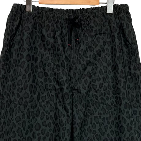 TigreBrocante"cotton×naylon leopard tagosaku pants“(black) unisex