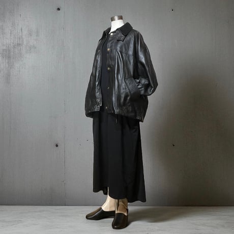 CAERULA PER LIGHTS"30/Jersey back flare OP"(black)unisex