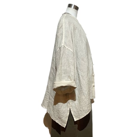 Linen ya"light jackte"(gray)women's