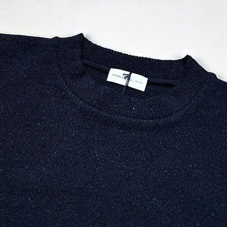 CAERULA PER LIGHTS"jazznep crew knit”(navy)unisex