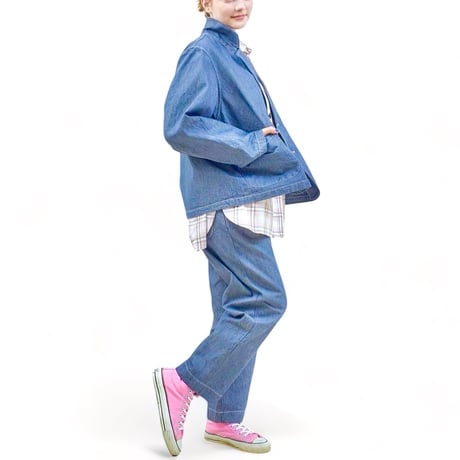 H.UNIT "C/L chambray easy jacket"(indigo) unisex