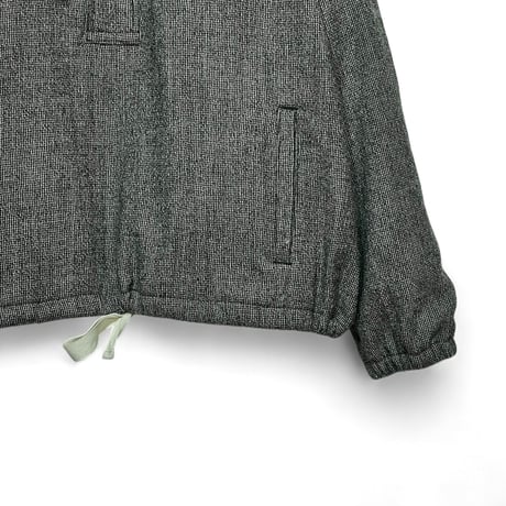 CAERULA PER LIGHTS"wool gingham anorak"(black)unisex