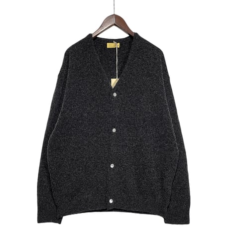 eyya"boucle twisted yarn cardigan"(charcoal)unisex