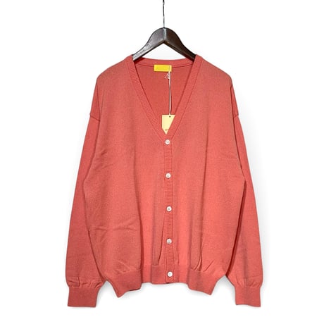 eyya"cotton boucle yarn cardigan"(flamingo)unise