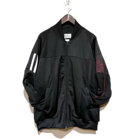 yoused"patchwork loose jog top"(black.E)unisex