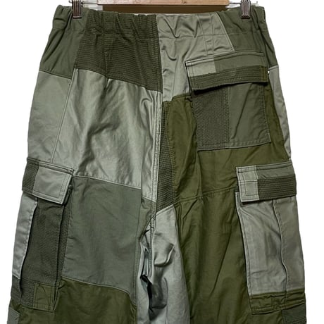 FUNSET OF ART "military patchwork ballon cargo pants"(khaki)unisex-MA