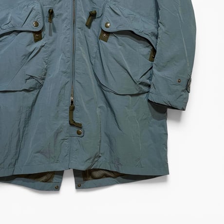 dip ltd"nylon×mesh military type coat"(blue)unisex