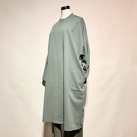 CAERULA"heavy jersey ester onepiece"(green) women's