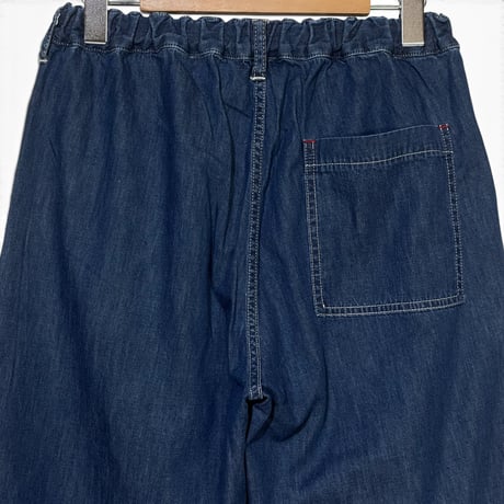 TigreBrocante"6oz denim saruku pants“(indigo fade) women's