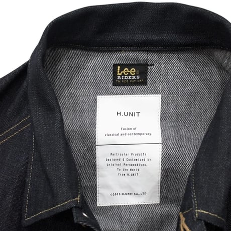 H.UNIT "Lee×H.UNIT BIG RIDER" (indigo) unisex