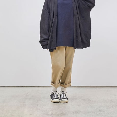 H.UNIT "Weapon work trousers used wash"(beige)unisex