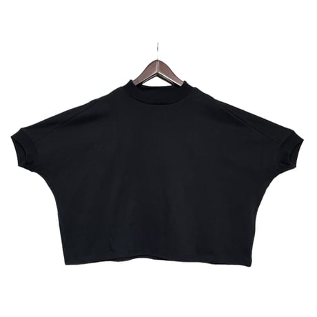 Linen ya"空紡糸度詰め T-shirts"(black)women's