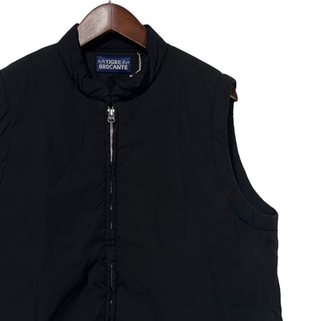 TigreBrocante"typewriter batting  stand open vest"(black)unisex