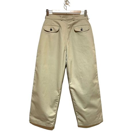 flex made USA"tuck military trousers“(sand)unisex