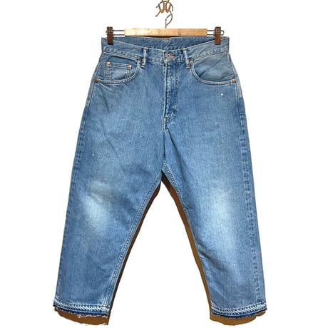 H.UNIT "13.5oz salvadge denim cropped 5P"(indigo)unisex