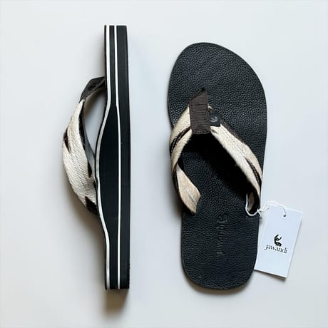 Jawandi "cow hair×cow leather beach sandals" (unisex)