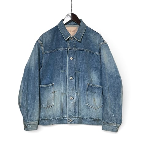 H.UNIT "13.5oz selvage deinim work jacket used wash"( indigo)unisex