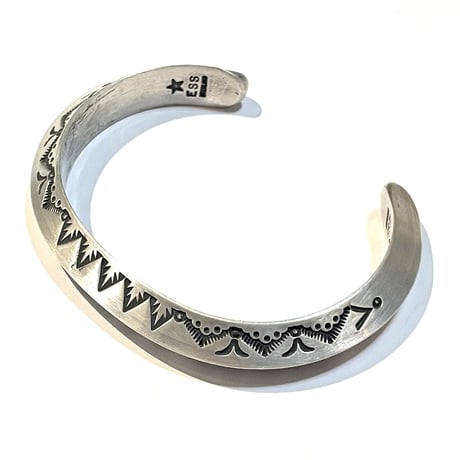 indian jewelry " Edison Sandy Smith(navajo)" triangle bangle(A)