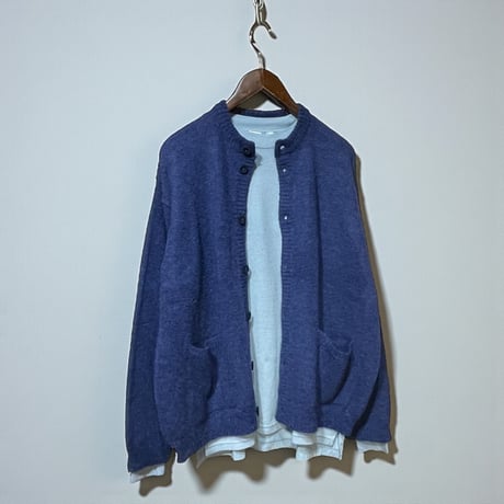 TigreBrocante"baby alpaca w-pocket cardigan“(men's)