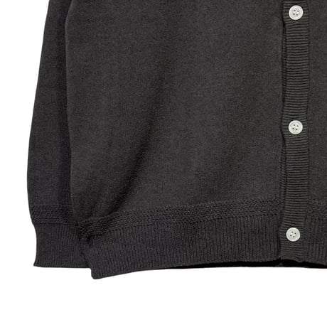 eyya"cotton boucle yarn cardigan"(charcoal)unise