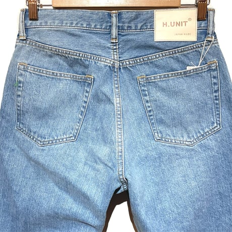 H.UNIT "13.5oz salvadge denim cropped 5P"(indigo)unisex