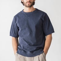 Jackman"pigment dye rib T-Shirts"(fade navy) unisex
