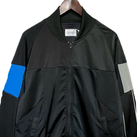 yoused"patchwork loose jog top"(black.C)unisex