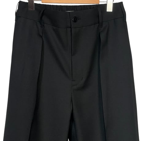 amne"GABARDINE"eel's slacks(black)unisex