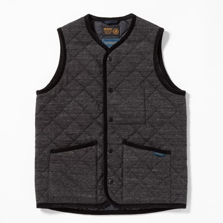 Jackman"Lavenham ×Jackman Dotsume Gilet"(heather black)unisex