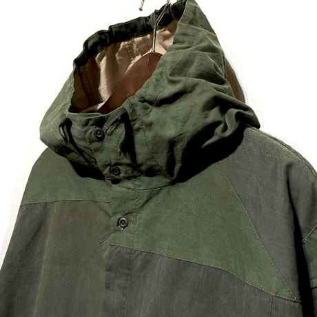 SlowHands”RCL tent pw hooded jacket"(olive-L)unisex