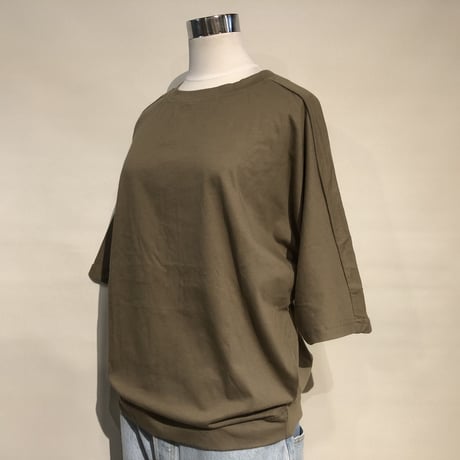 SlowHands ”cotton relax tee"(khaki) womens
