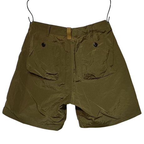 dip ltd "rip stop nylon short pants" (olive)unisex