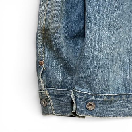 H.UNIT "13.5oz selvage deinim work jacket used wash"( indigo)unisex