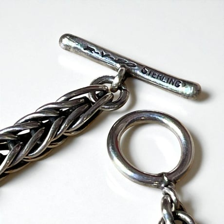indian jewelry "Steve Arviso(Navajo)” double money chain bracelet