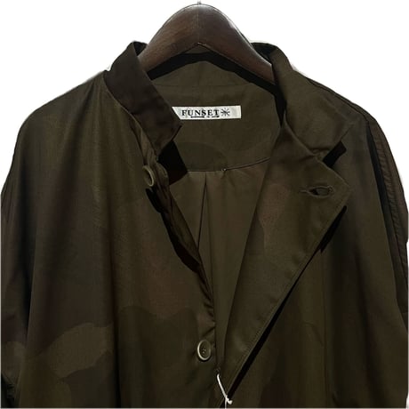 FUNSET OF ART “high density gaba camouflage taishou coat"(brown)unisex