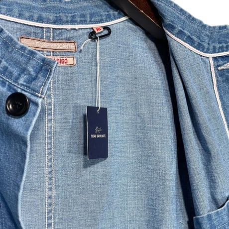 TigreBrocante"selvage 8oz denim stand coverall"(inidigo fade)unisex