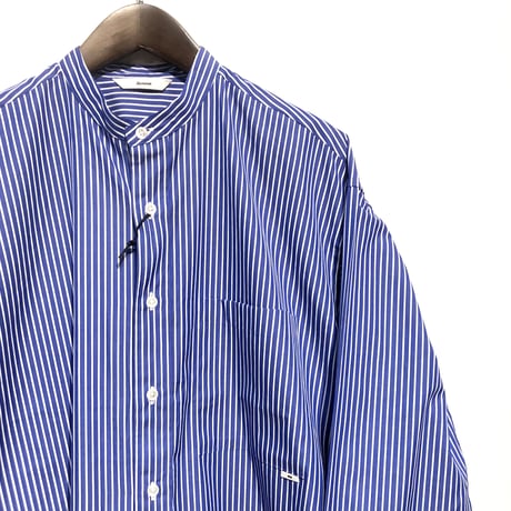 amne "stripe BC L/S shirts" (blue×white) unisex