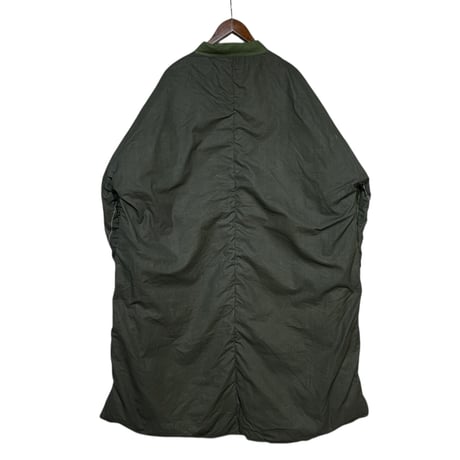 Slow Hands "recycle tent yeti down coat"(olive×olive)SB-unisex