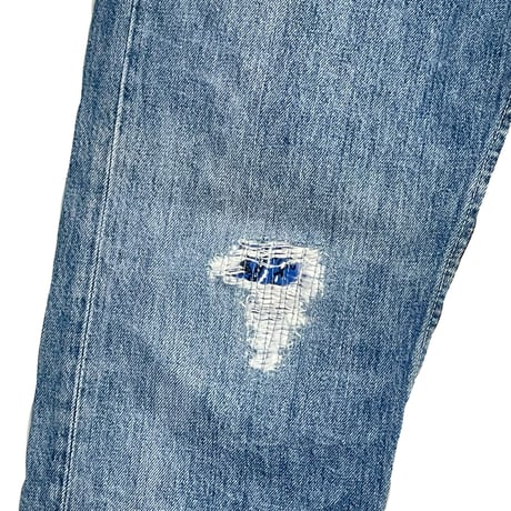 KNIFEWING "rebuild series" used US Levi's bandana crash denim(80C)unisex
