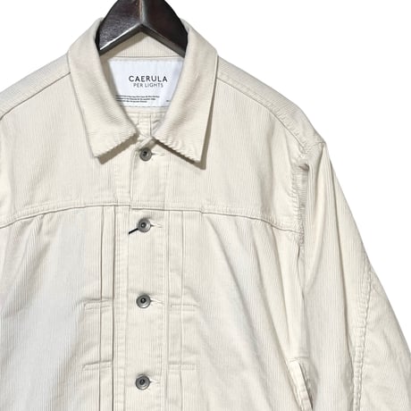 CAERULA PER LIGHTS"corduroy blouson"(white)unisex