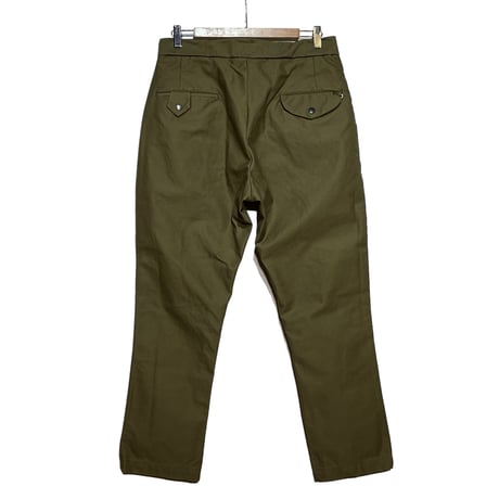 FUNSET OF ART “cotton backsatin wall climbing pants"(olive)unisex