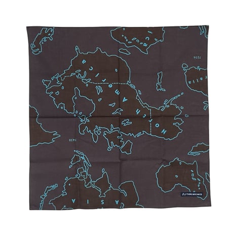 TigreBrocante"army map gauze bandana"