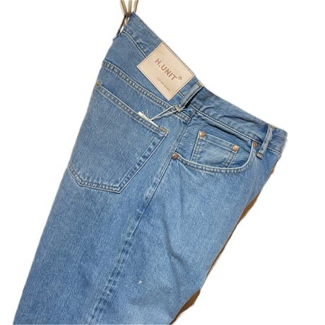 H.UNIT "13.5oz salvadge denim cropped 5P"(indigo)unisex