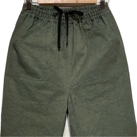 Linen ya"straight baker pants"(khaki)women's