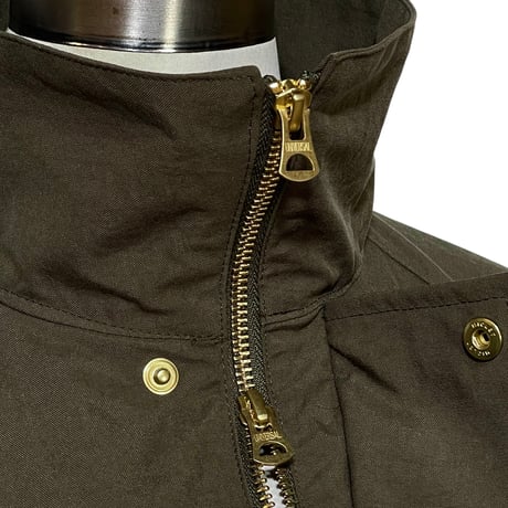 amne "nylon OX covered coat" (olive) unisex