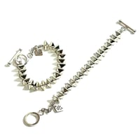 indian jewelry "Trent Lee Anderson(Navajo)”silver dice beaded bracelet