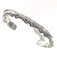 indian jewelry "Ray Adakai(navajo)"triangle zigzag bangle(A)