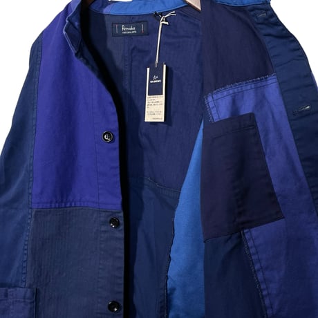 TigreBrocante "euro work mix stand coverall"(navy mix)unisex size(S)